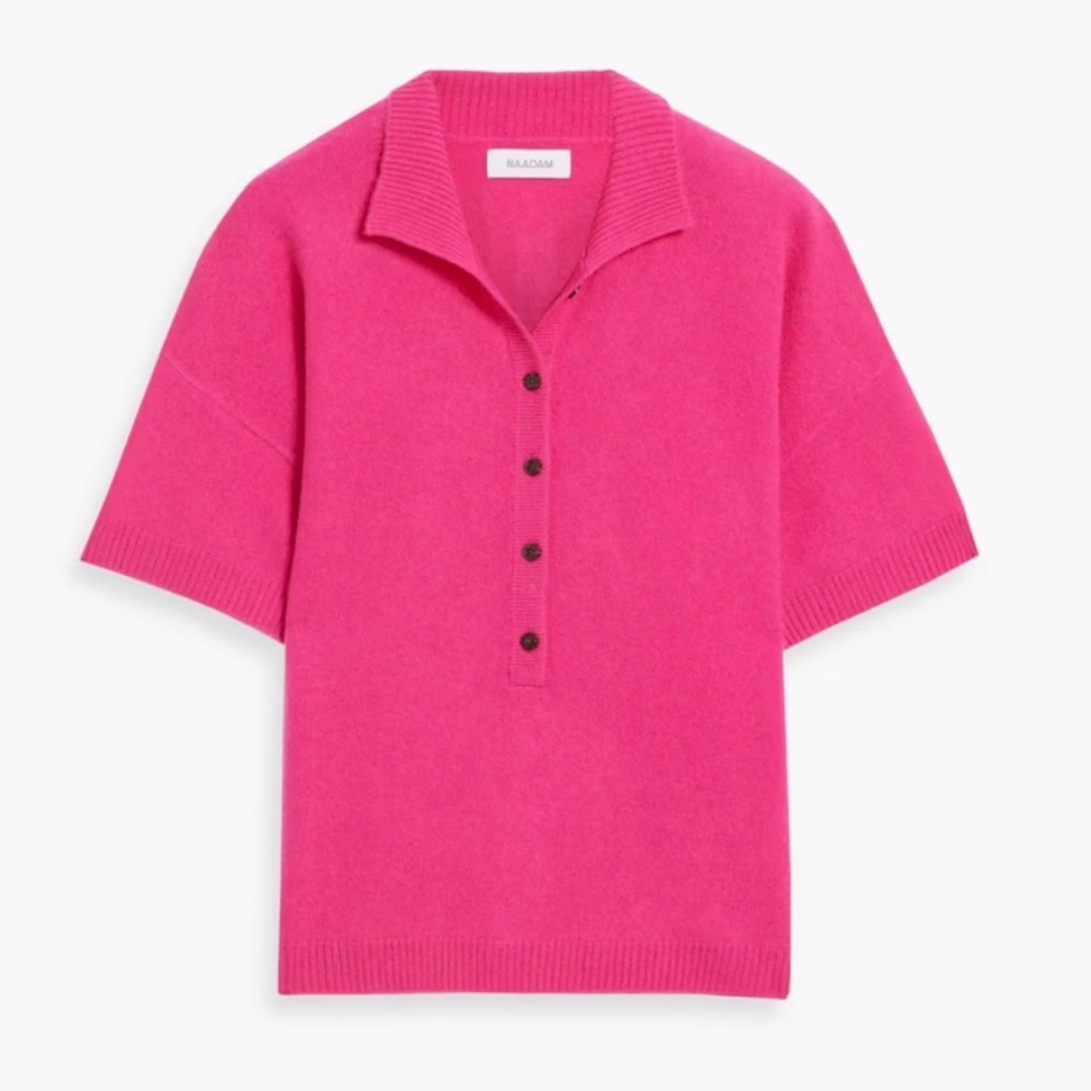 Nadaam cashmere polo sweater M